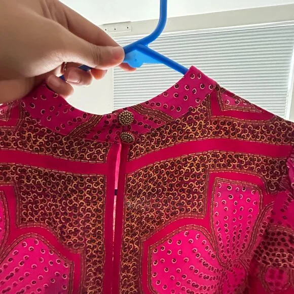 FARM Rio Pink floral scarf lenzing™ ecovero™ mini dress (BRAND NEW, Size S) - Picture 7 of 8